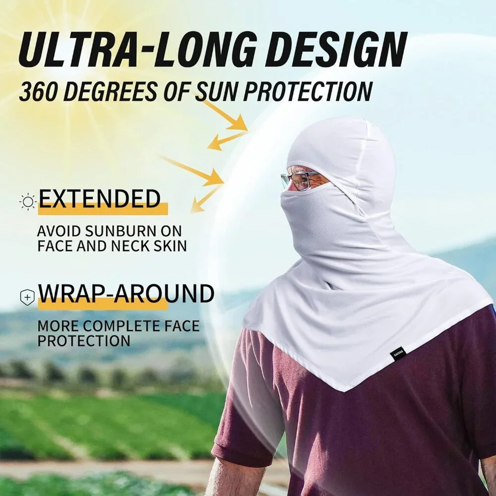 Breathable Summer Balaclava Mask Polyester Sun Protection Outdoor Sports